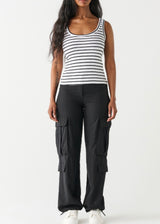 High-Waisted Parachute Cargo Pant