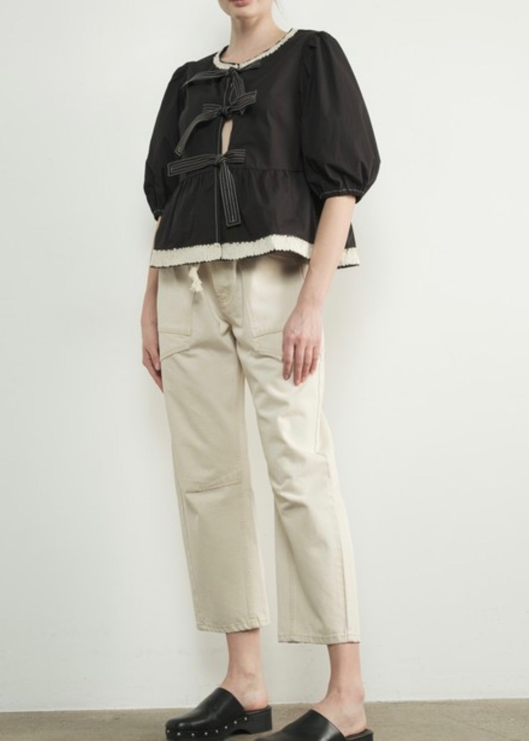 Danny Barrel Pants with Drawstring