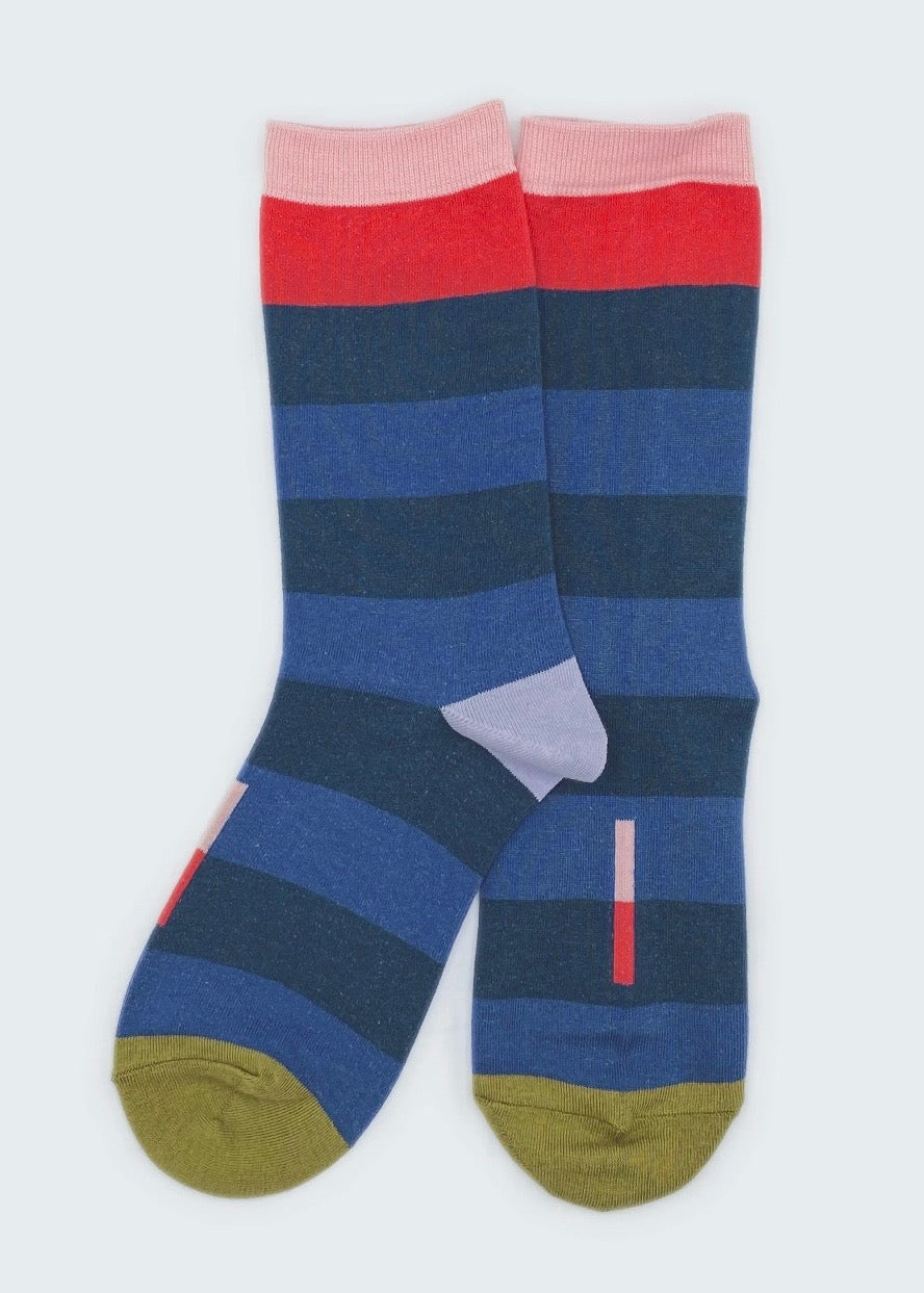 Fillmore Bold Stripe Crew Socks