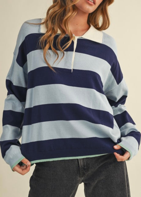 * pre-order Blue Eyes Rugby Top