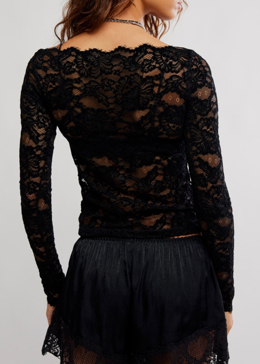 Raising Eyebrows Lace Top