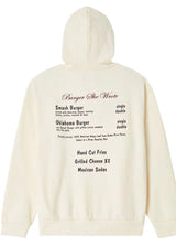Burger She Wrote Hoodie Natural