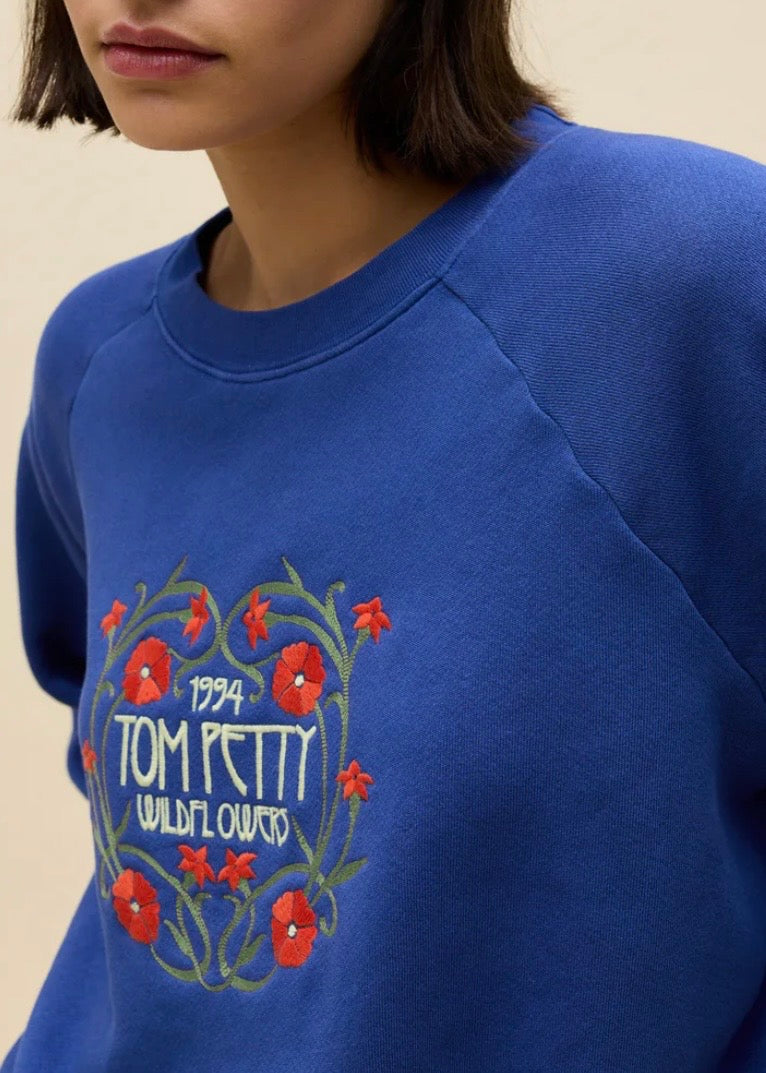 Tom Petty Wildflowers Shrunken Raglan Sweatshirt