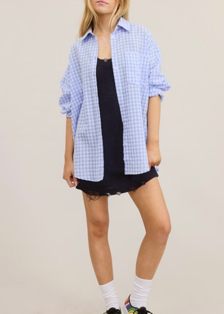 *Pre-order mid sept Aviana Gingham Blouse
