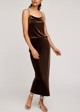 Dahlia Velvet Skirt