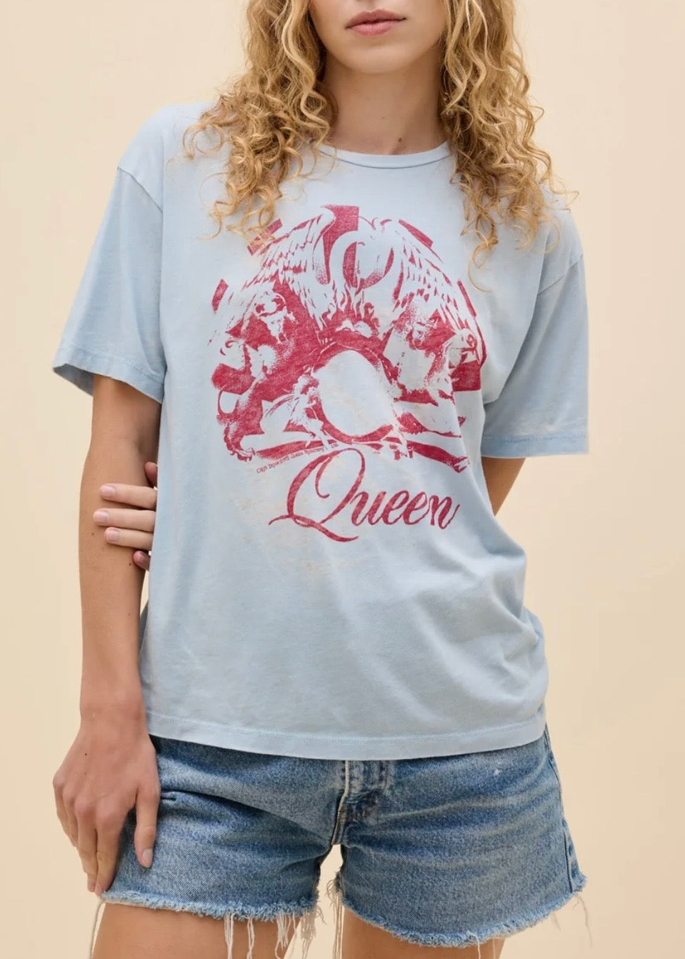 Queen Best Friend Burnout Boyfriend Tee