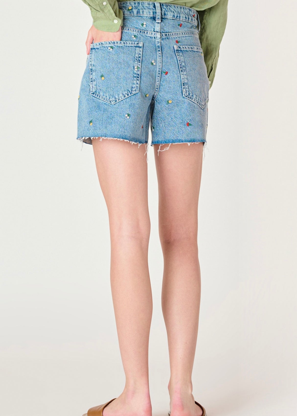 Frayed Hem Shorts