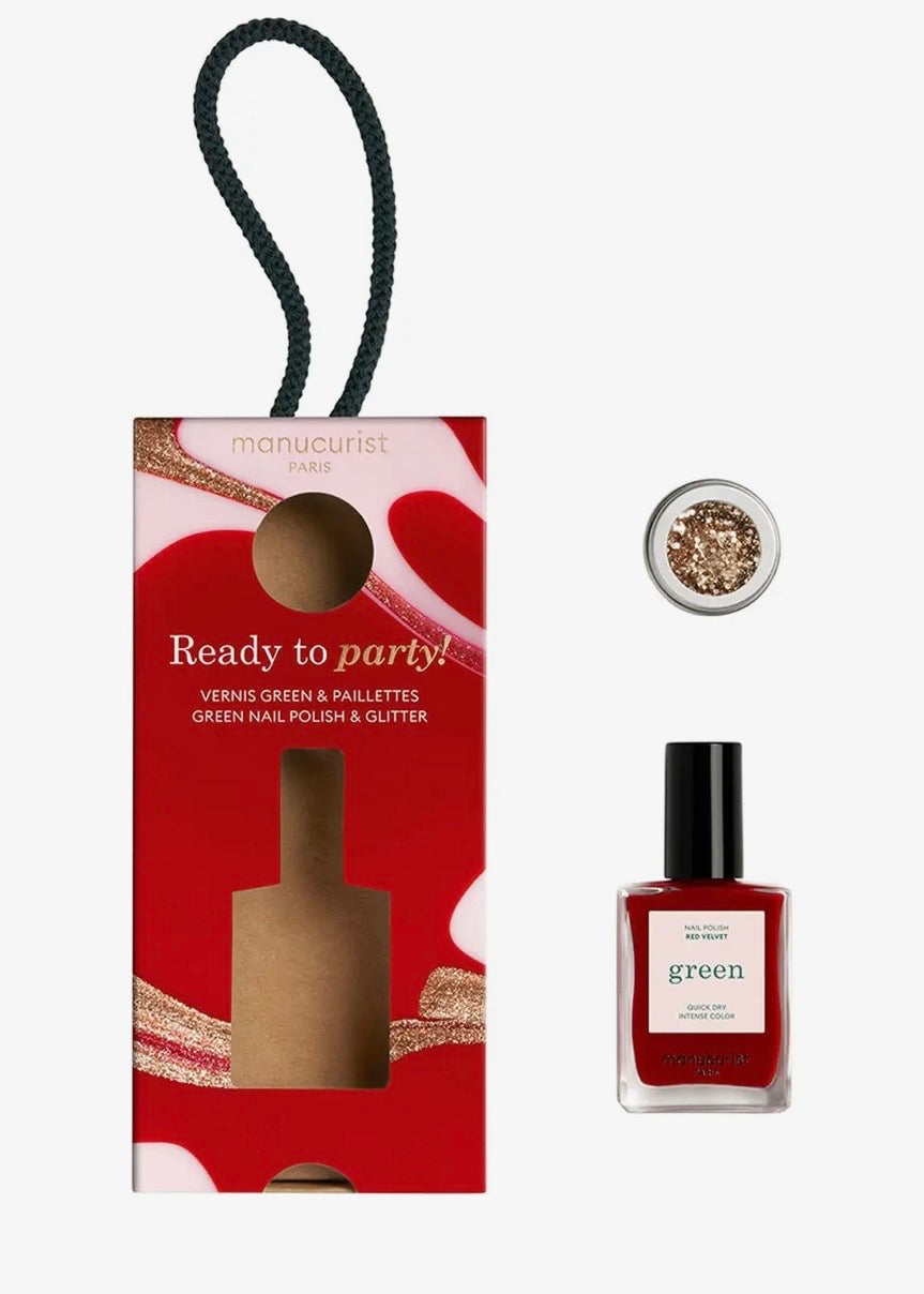 Red Velvet & Gold Glitter Kit