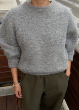 Elio Crew Neck Alpaca Sweater