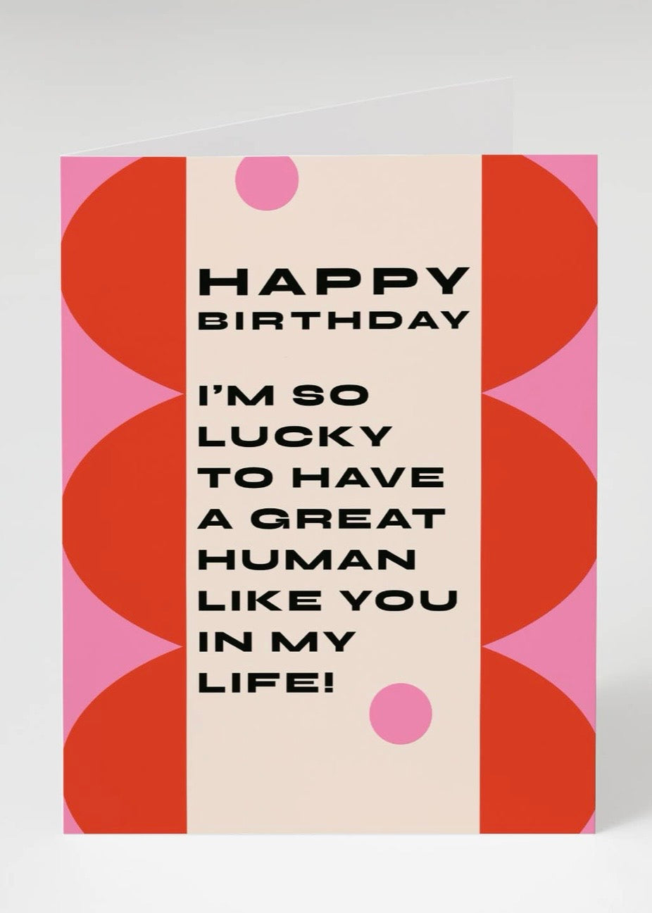 Hbd Great Human Birthday Card