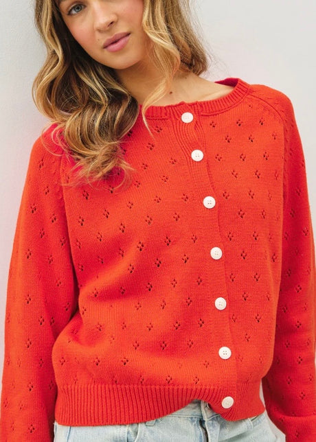 Dara Pointelle Cardigan