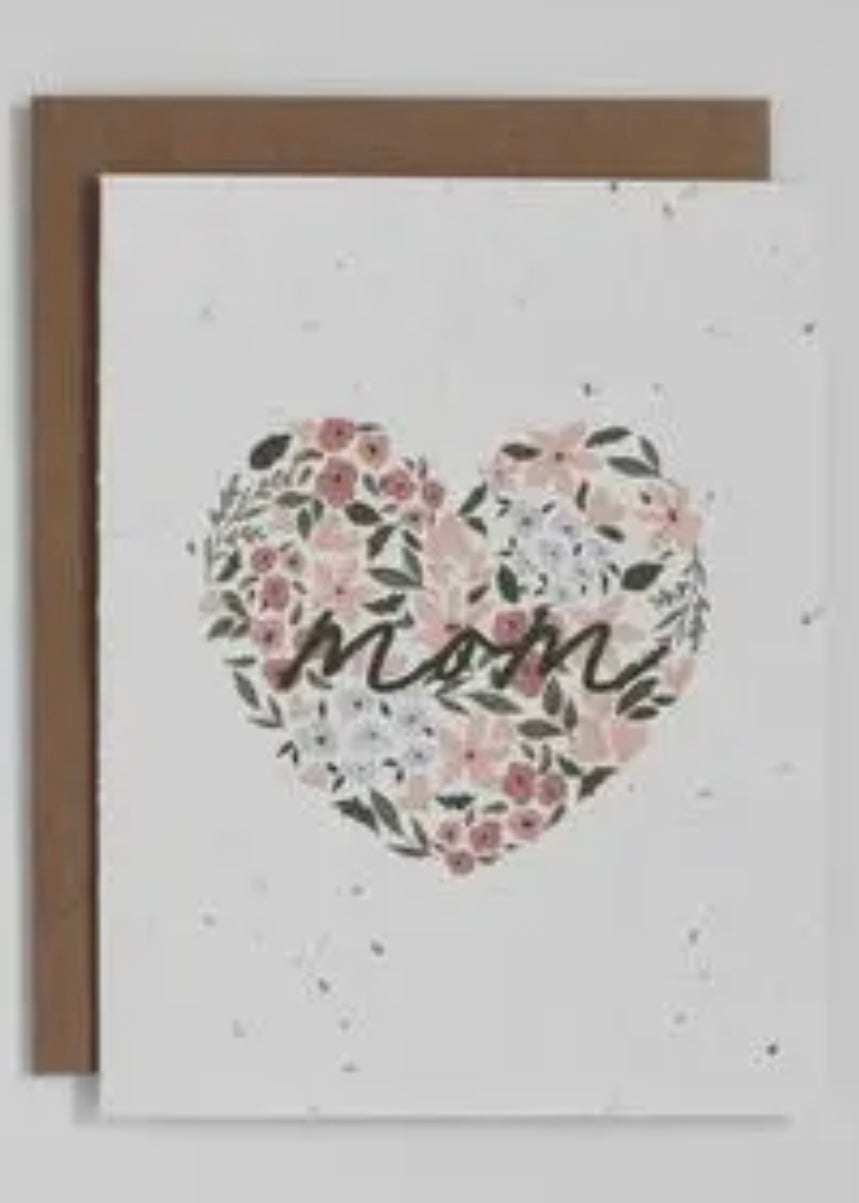 Plantable Greeting Card - Mom Heart