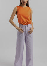 Slub Jersey Sleeveless Top