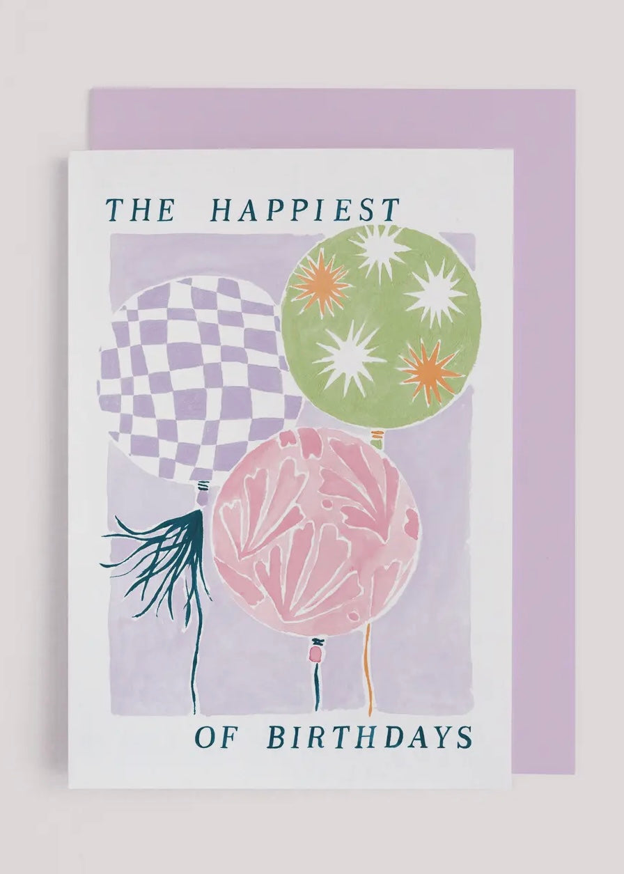 Balloons Birthday Card