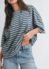 Toby Oversized Stripe Tee