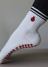 Ladybug Grip Socks