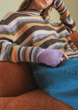 Striped Mockneck Sweater