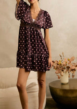 Jessica Polka Dot Babydoll Dress