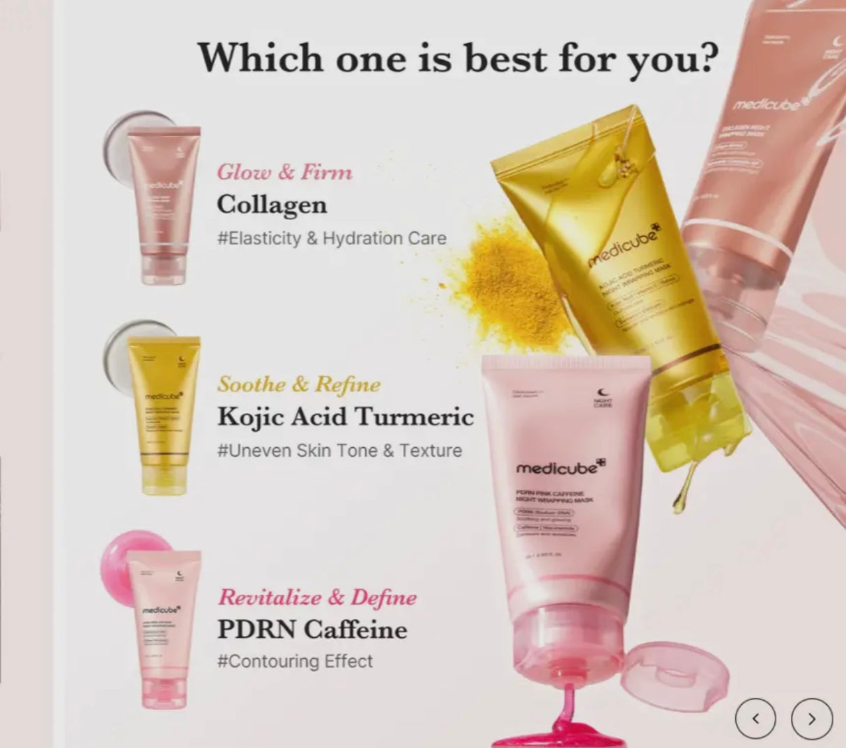 Medicube Pdrn Pink Caffeine Overnight Wrapping Mask