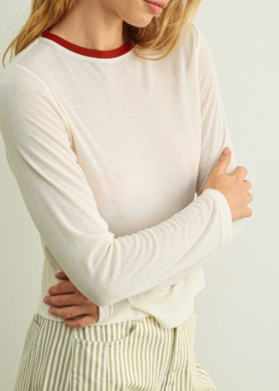 Ringer Long Sleeve Top