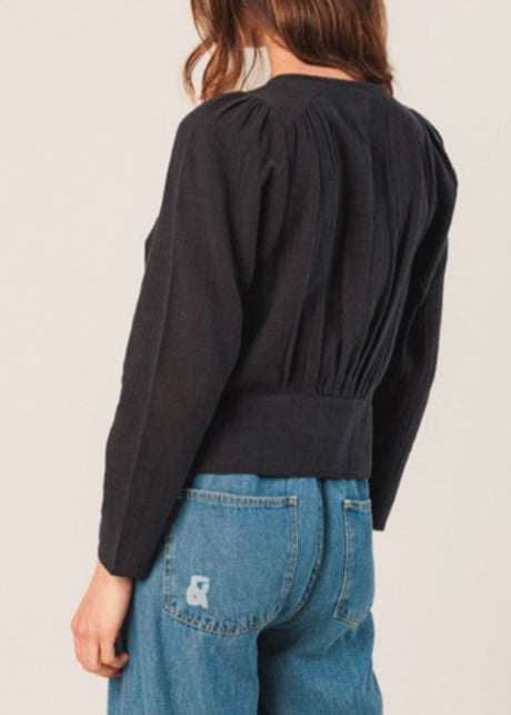 Placket Front Blouse