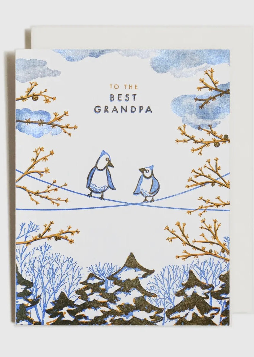 Grandma Flying Birds Greeting Card