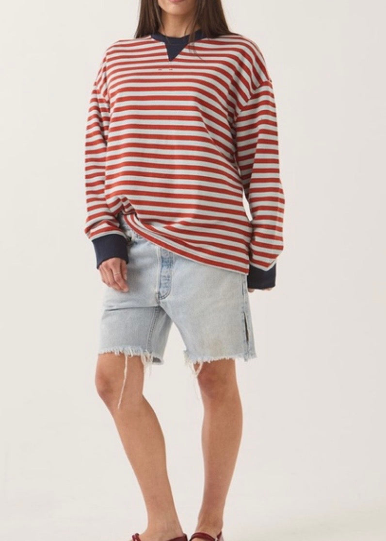 Retro Long Sleeve Crew