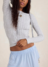 So Soft Seamless Modal Cable Long Sleeve