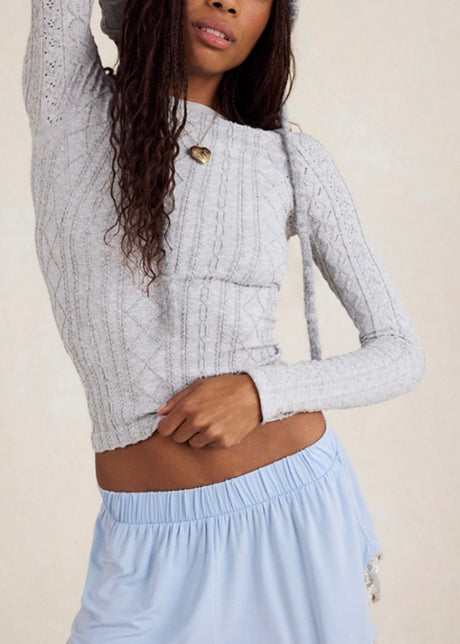 So Soft Seamless Modal Cable Long Sleeve