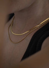 Sandra Dual Rope and Snake Chain Necklace