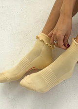 Ruffled Hugger Crew Socks