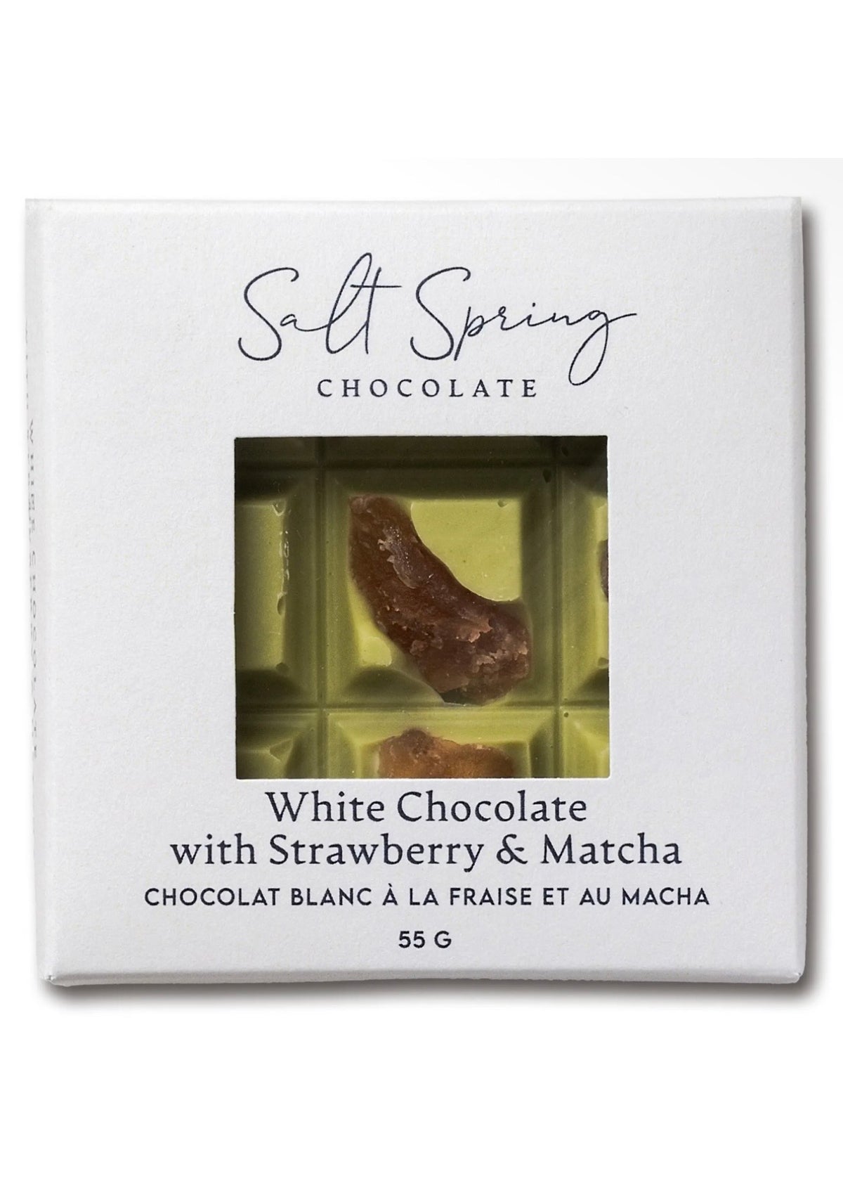 White Chocolate Matcha & Strawberry Peekaboo Bar