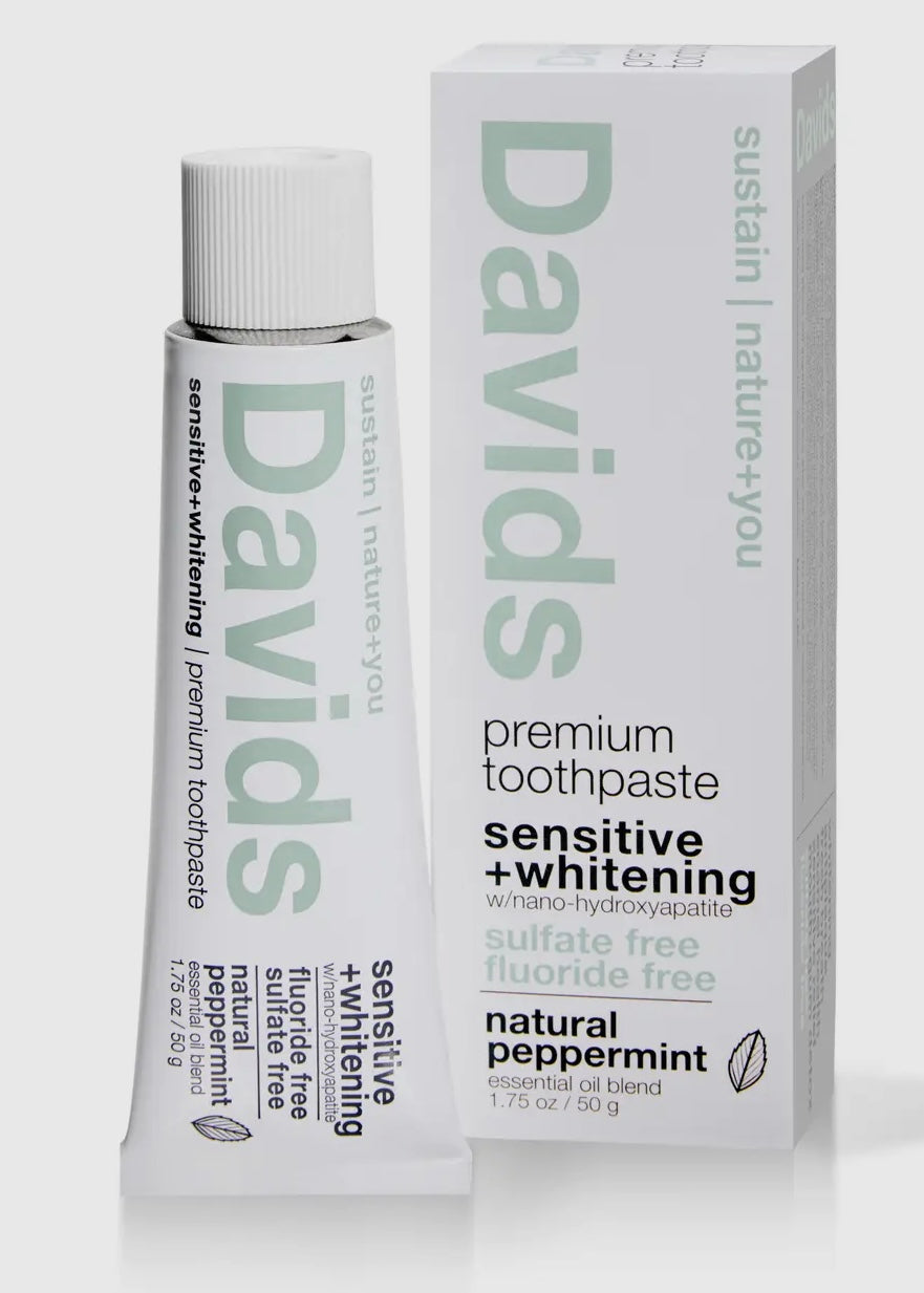 Davids Travel Size Toothpaste / Sensitive+Whitening