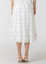 Dainty Rose Midi Skirt