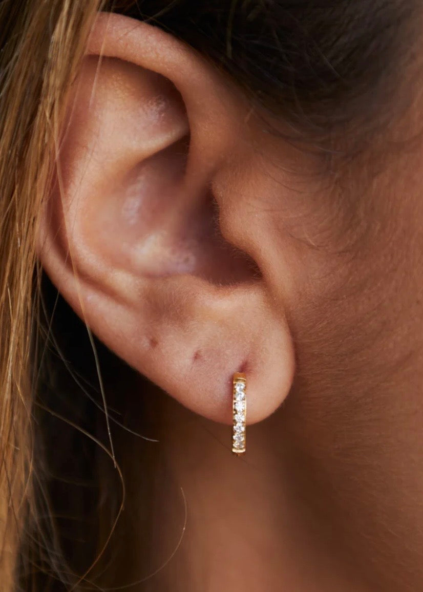 Tiny Gold Hoops
