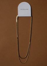 Sandra Dual Rope and Snake Chain Necklace