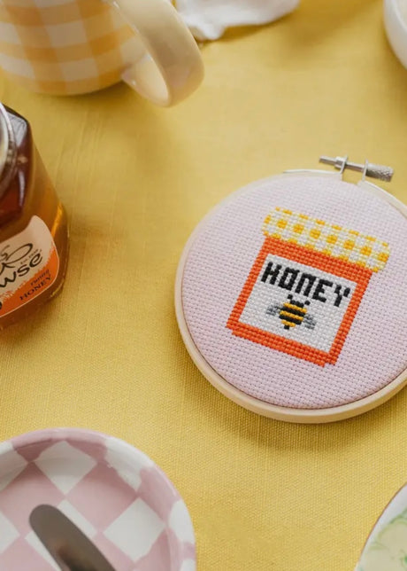 Honey Jar Cross Stitch Kit