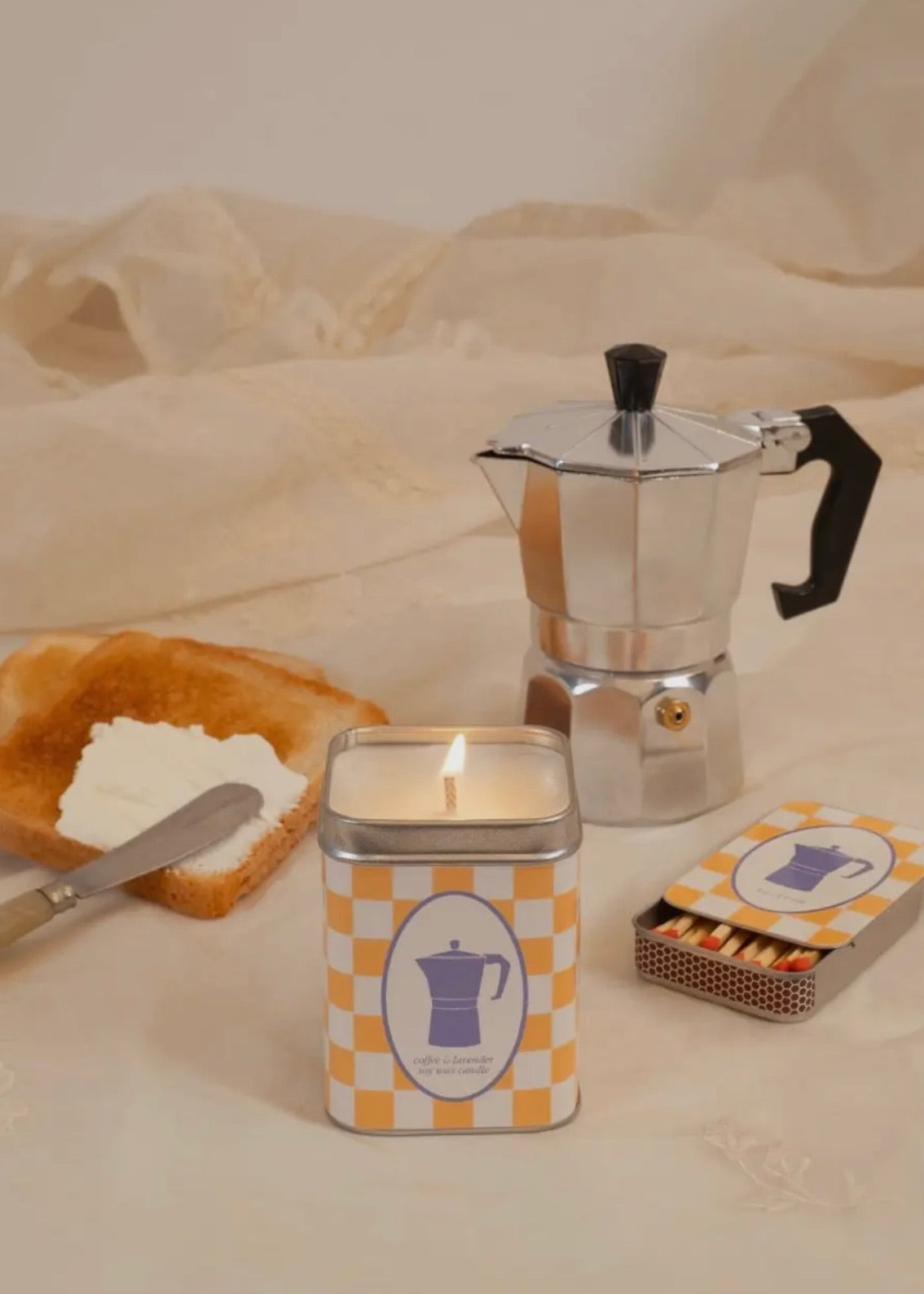 Moka Pot (Coffee & Lavender) Candle