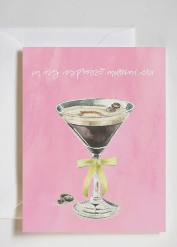 Espresso Martini Era Birthday Card