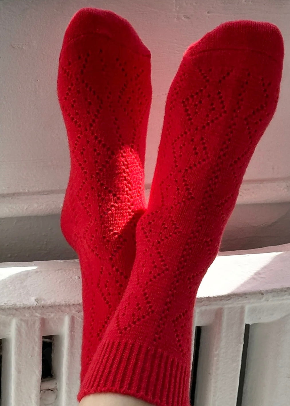 Cashmere Pointelle Socks