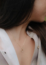 Wishbone Necklace in 10k Solid Gold