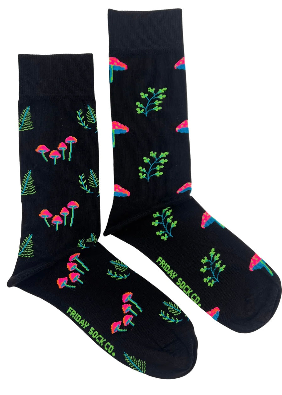 Neon Mushroom Socks