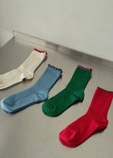 Ruffle Modal Socks