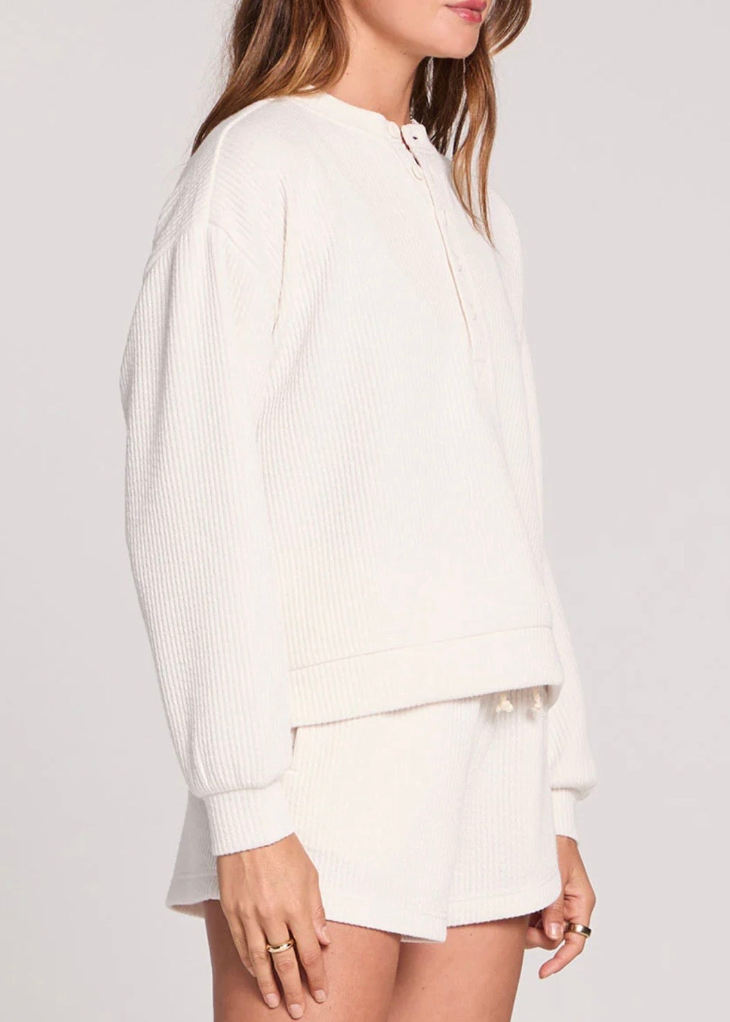 Long Sleeve Ecru Pullover