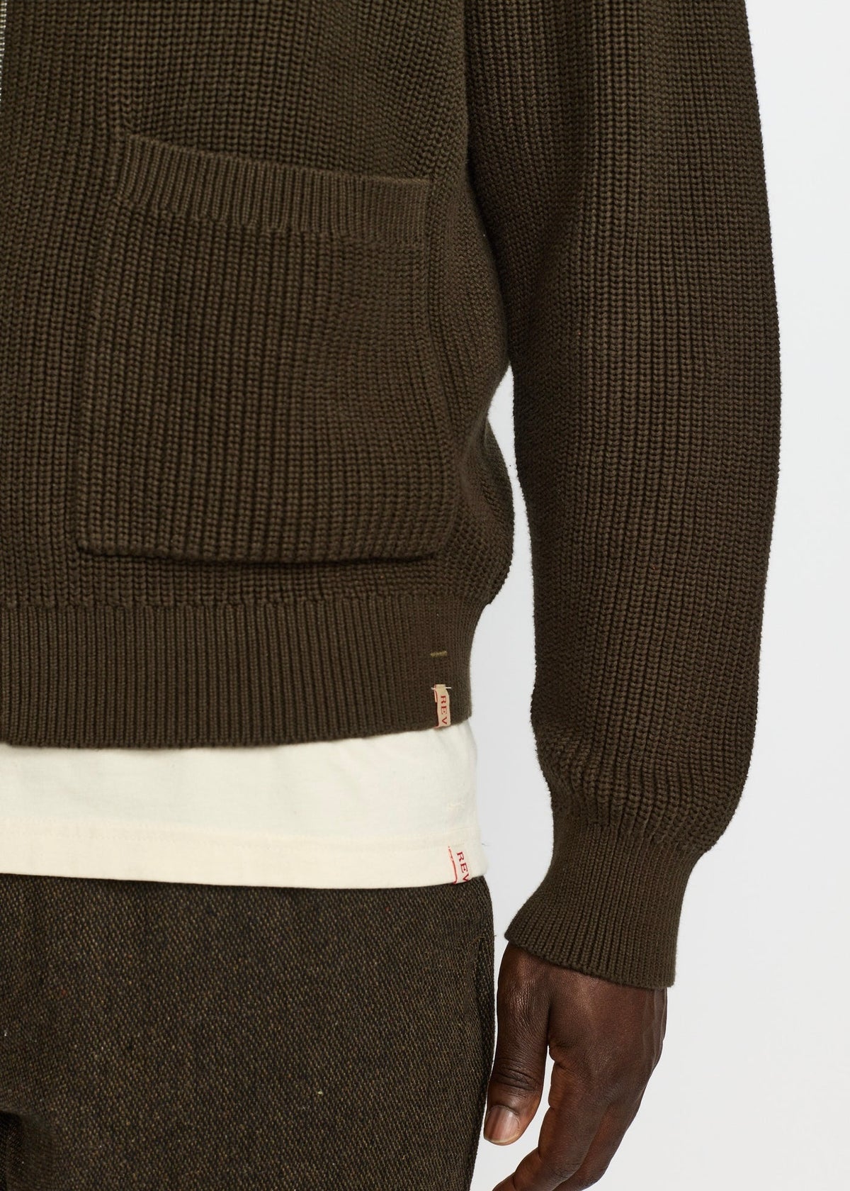 Zipped Knit Cardigan