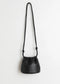 Gathered Leather Tote Bag