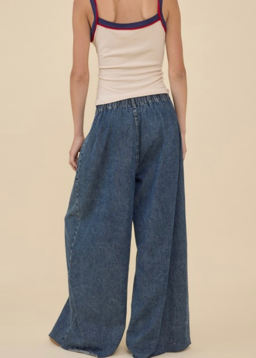 Mercury Wide Leg Denim Pants