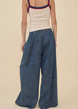 Mercury Wide Leg Denim Pants