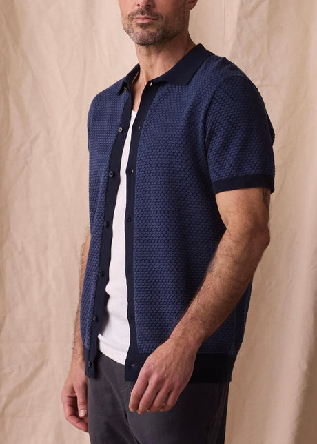 Robles Knit Jacquard Button Up