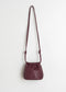 Gathered Leather Tote Bag